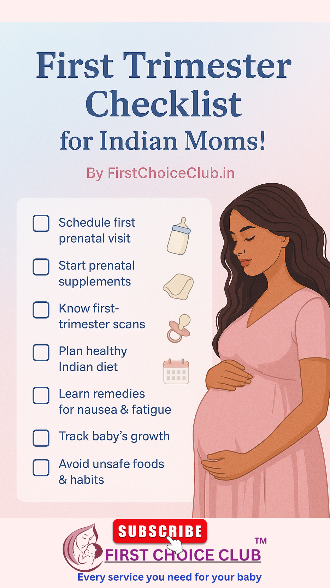 First trimester checklist for Indian moms