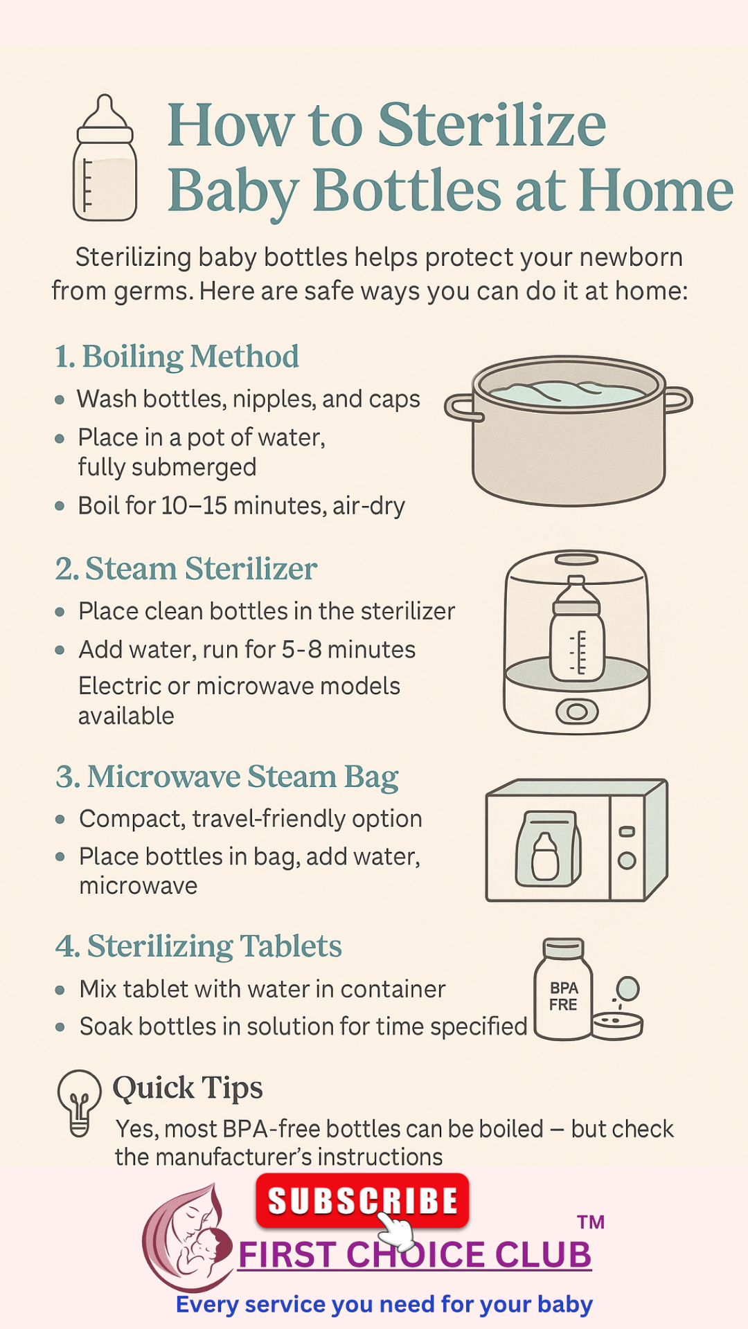 How to Sterilize Baby Bottles at Home Moms Guide