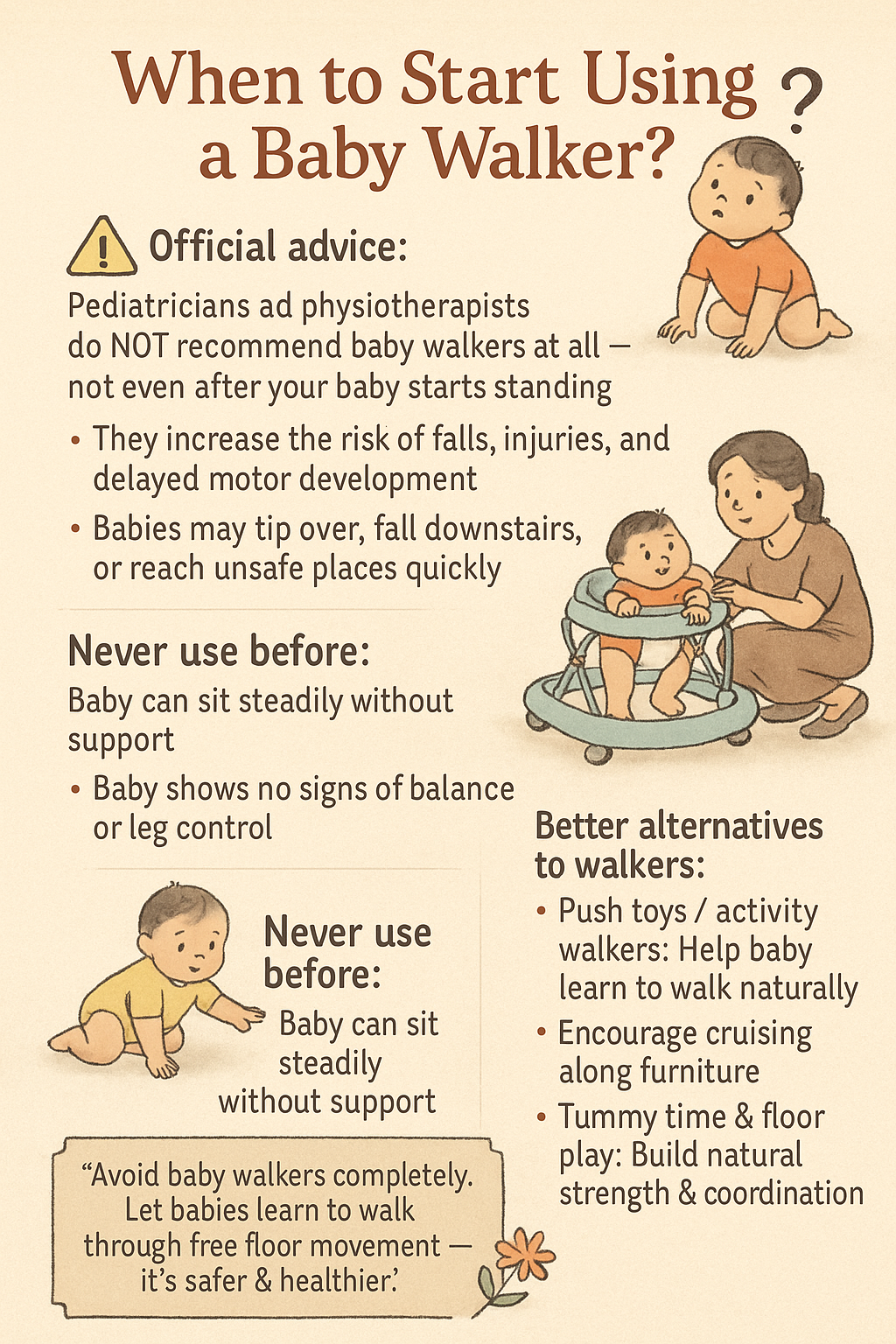 When to Start Using a Baby Walker