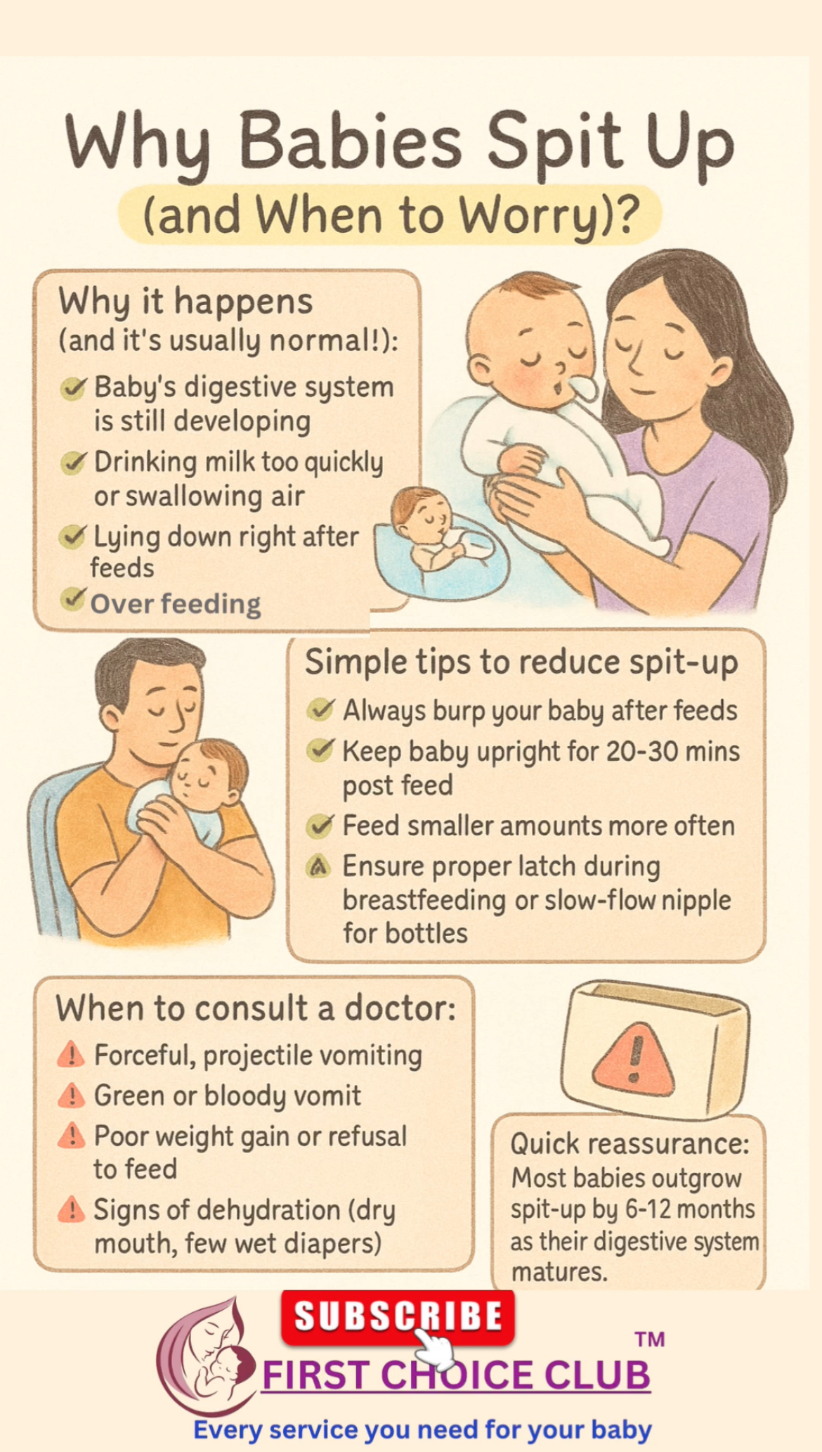 Why Babies Spit Up and When to Worry