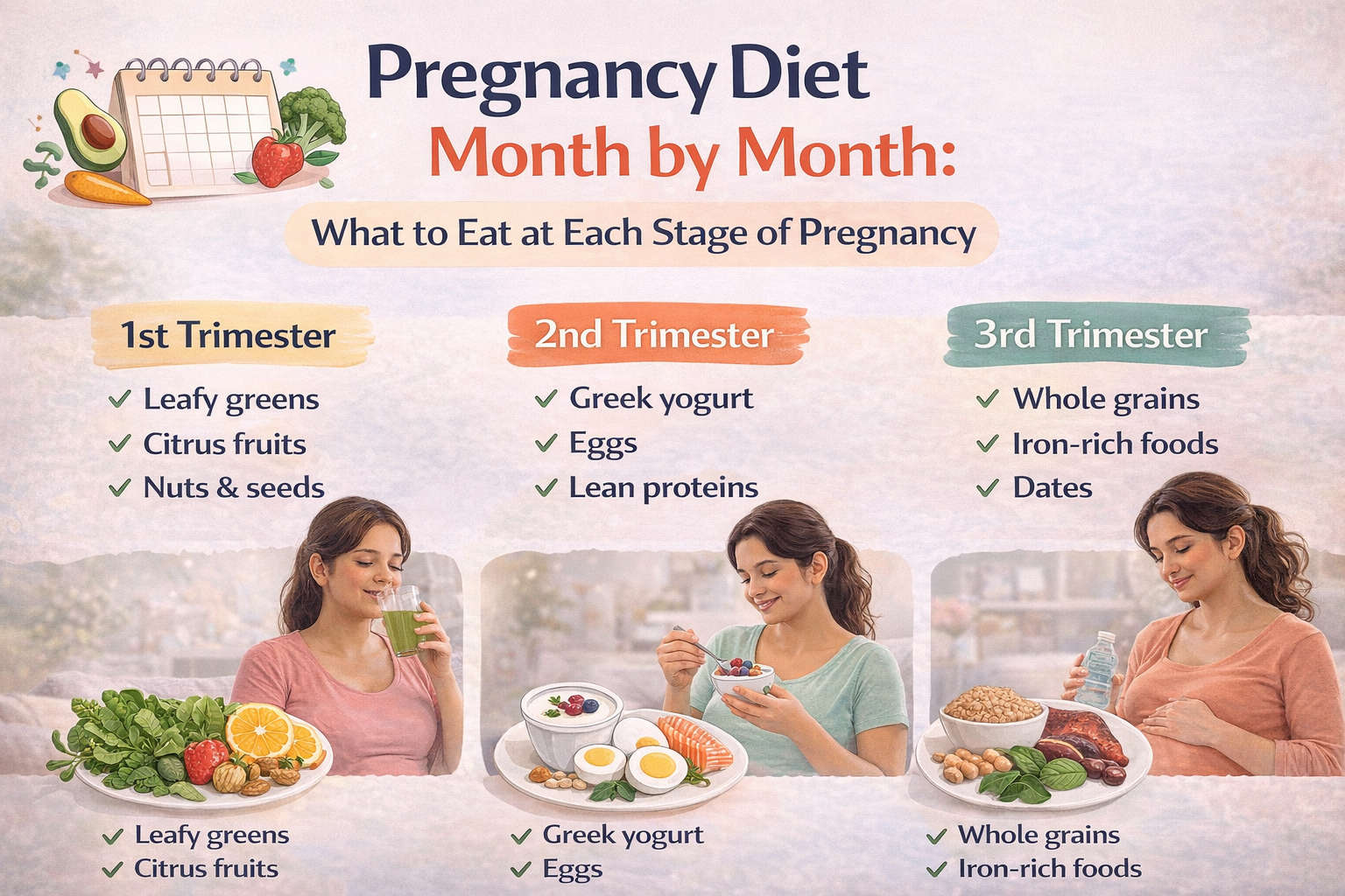 Pregnancy Diet Month by Month What to Eat at Each Stage of Pregnancy