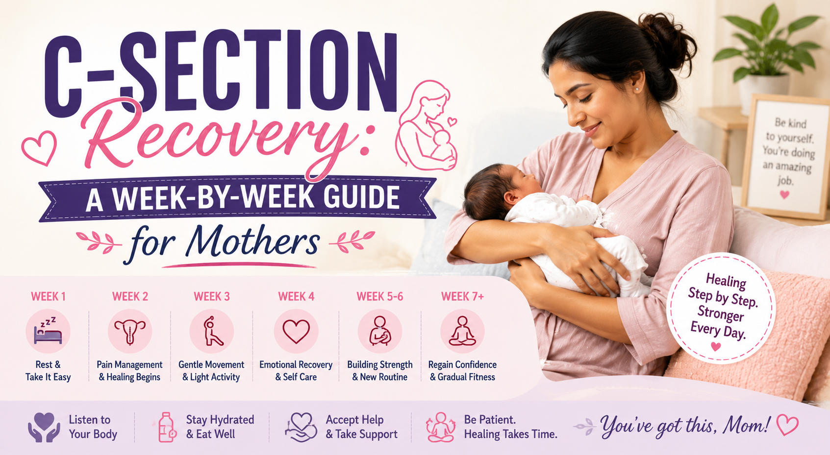 CSection Recovery A WeekbyWeek Guide for Indian Mothers